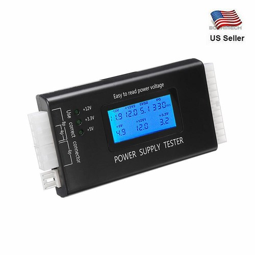 Alimentatore tester lcd - pc,