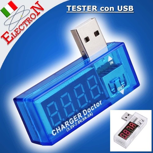 Usb tester voltmetro - usb,